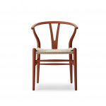 Carl Hansen CH24 Y-stolen Tarracot Red Soft Malt Bøk Naturflett